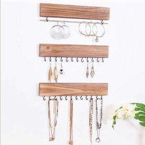 Wooden Hanging Jewelry Organizer